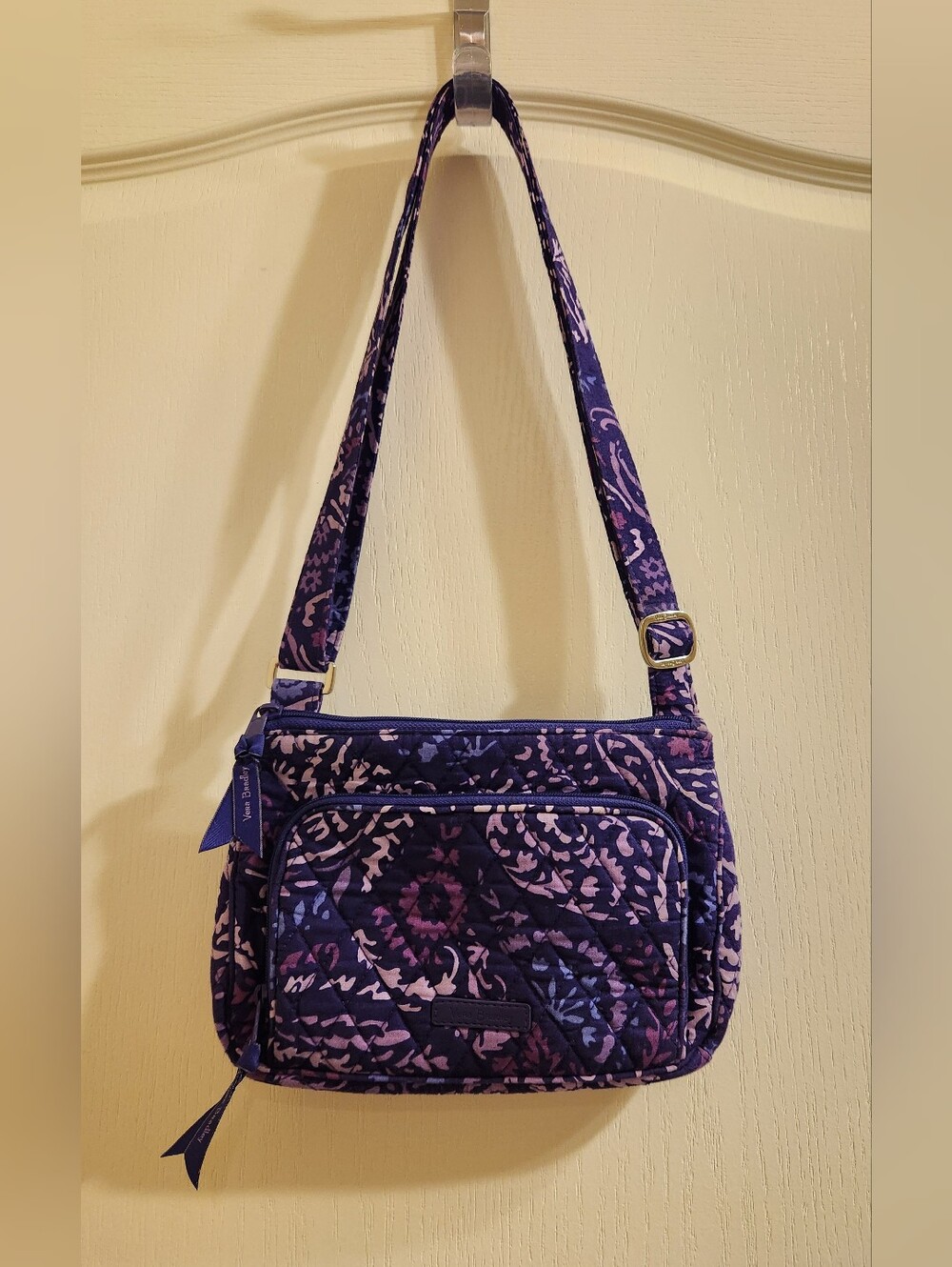 Vera Bradley Little Hipster Crossbody Bag, Paisley Amethyst - NWOT